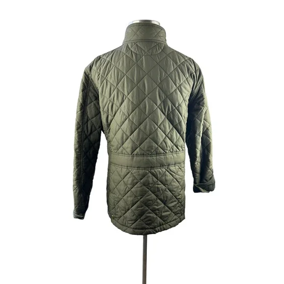 Lauren Ralph Lauren Quilted Barn Field Jacket Coat Zip Snap Green Plus Size 3X - Picture 11 of 15